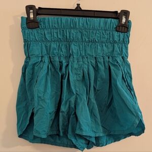 Blue/teal FP Movement The Way Home Women's Shorts, Size Dmall